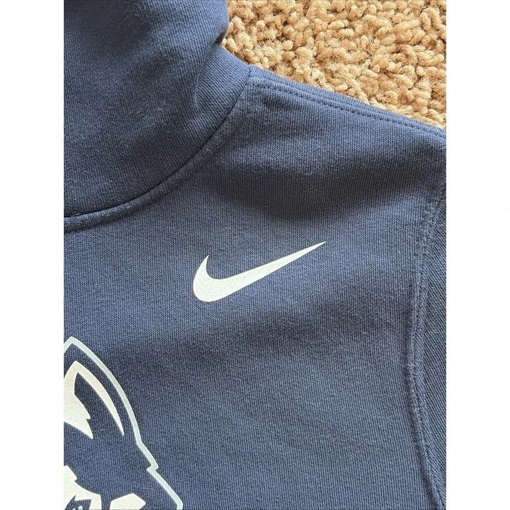 Nike Navy‎ Blue UCONN Huskies Logo Hooded Sweatshirt Hoodie Youth Child Small